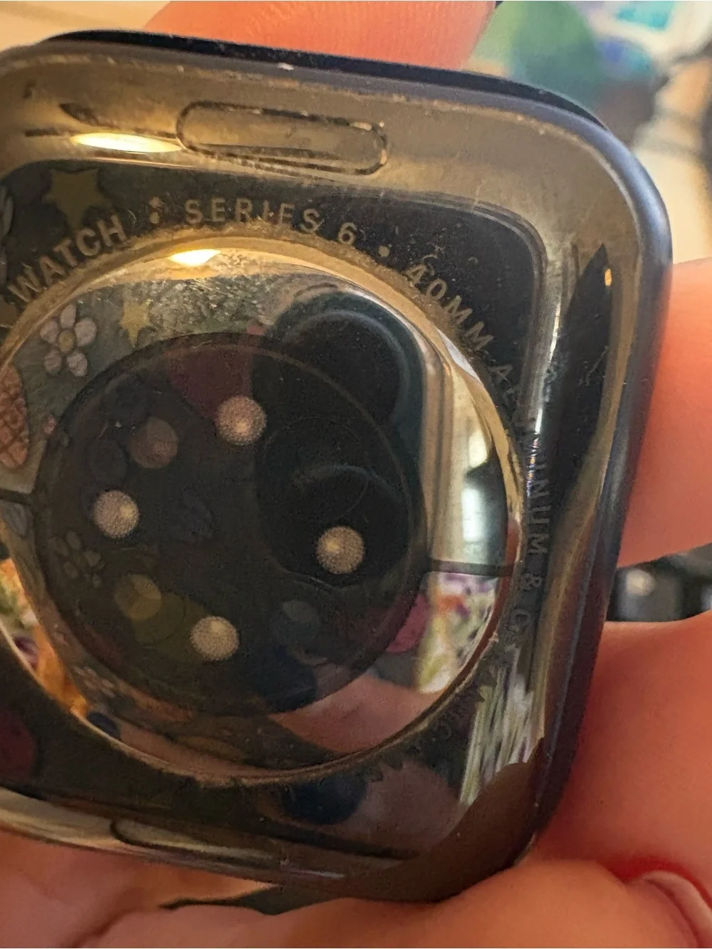 Apple smartwatch featuring